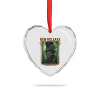 New Orleans Voodoo Heart Crystal Glass Ornament Bourbon Street French Quarter Creepy Occult Lover