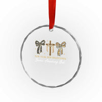 New Year New Beginnings Same Amazing God Crystal Glass Ornament Christian New Years Eve - Wonder Print Shop