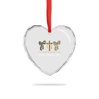 New Year New Beginnings Same Amazing God Heart Crystal Glass Ornament Christian New Years Eve - Wonder Print Shop