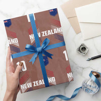 New Zealand Soccer Sports Graphic Number 10 Jersey Style Wrapping Paper Roll Proud Kiwis Football Fans Game Day Pride