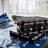 New Zealand Soccer Sports Graphic Number 10 Jersey Style Wrapping Paper Roll Proud Kiwis Football Fans Game Day Pride