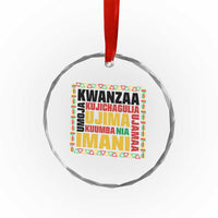 Nguzo Saba Seven Principles Crystal Glass Ornament African Heritage Celebration Gift - Wonder Print Shop
