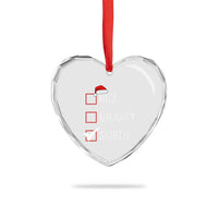 Nice Naughty Skibidi Heart Crystal Glass Ornament Funny Xmas Santa List - Wonder Print Shop