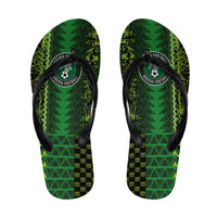 Nigeria Football Flip Flops The Naija-Tribal Sporty Style - Wonder Print Shop