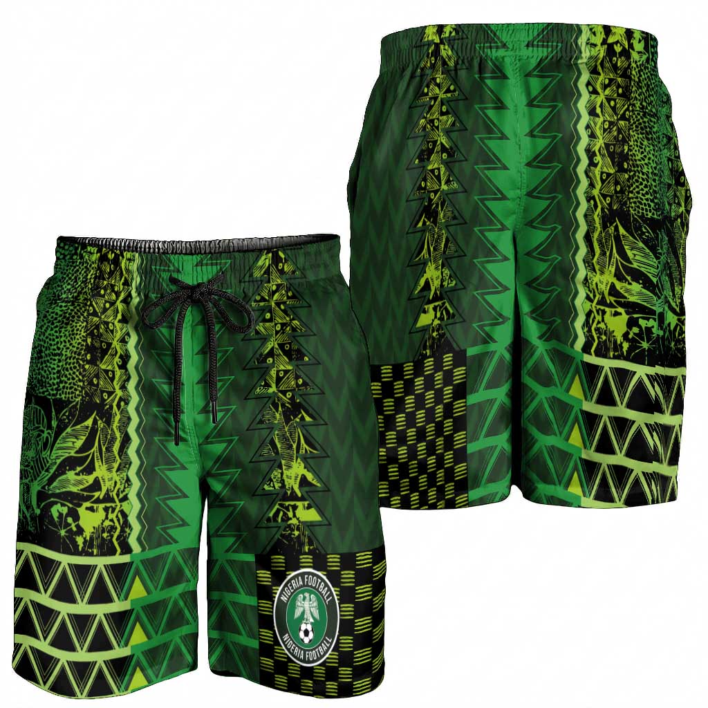 Nigeria Football Shorts for Men The Naija-Tribal Sporty Style - Wonder Print Shop