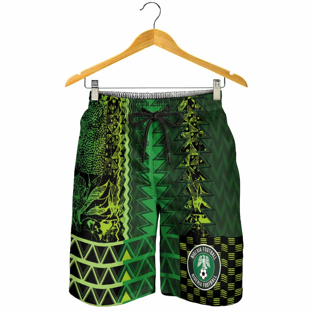 Nigeria Football Shorts for Men The Naija-Tribal Sporty Style - Wonder Print Shop