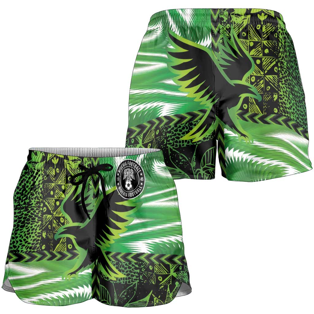 Nigeria Football Shorts for Women Super Eagles Spirit - Wonder Print Shop