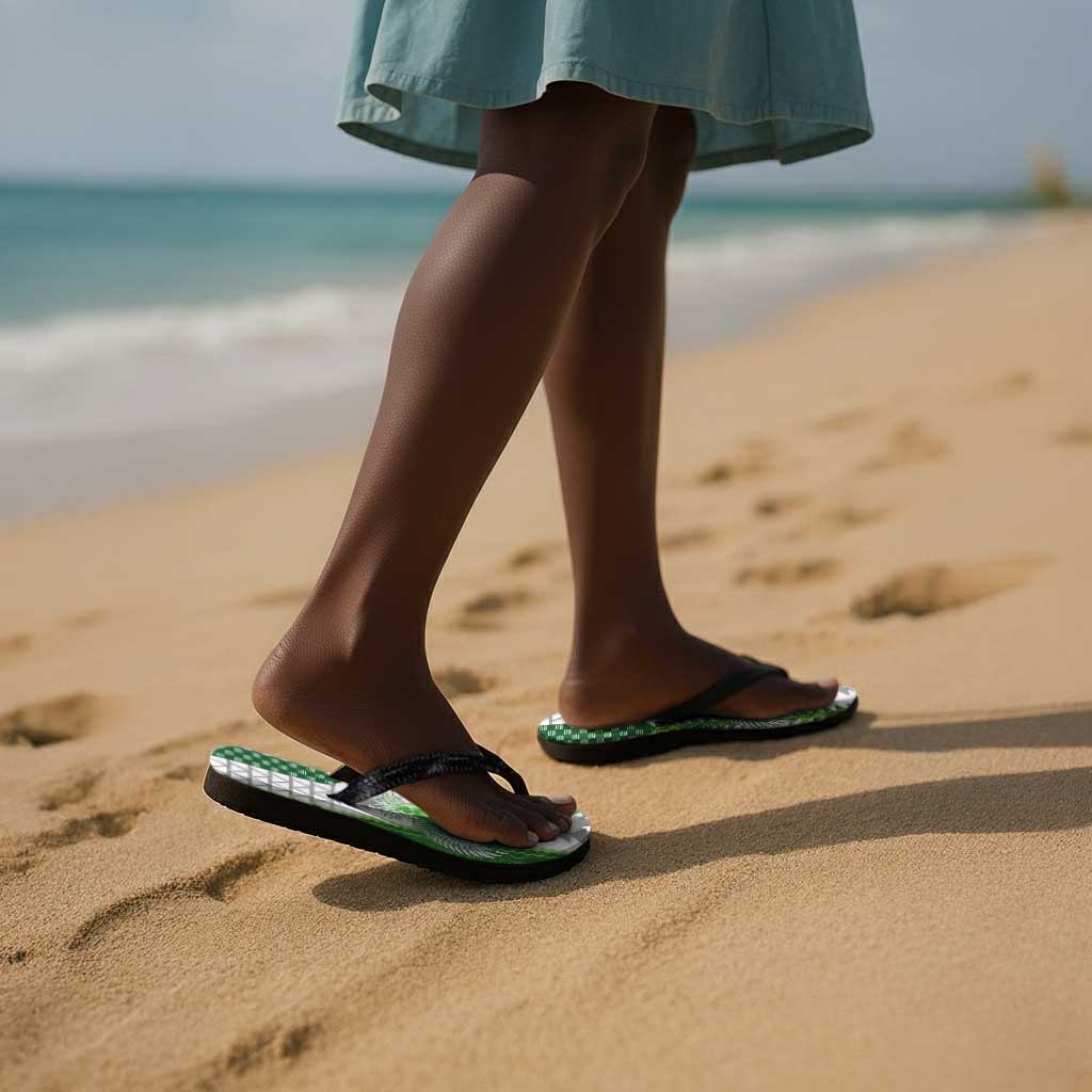Nigeria National Football Flip Flops Naija Super Eagles - Wonder Print Shop