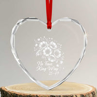 No Faux King Way 25 47 Heart Crystal Glass Ornament Floral Bouquet Resist Authoritarian 25th Amendment