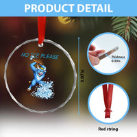 No Ice Please Crystal Glass Ornament Funny Babe The Blue Ox Minnesota Folklore