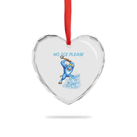 No Ice Please Heart Crystal Glass Ornament Funny Babe The Blue Ox Minnesota Folklore