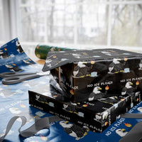 No Ice Please Wrapping Paper Roll Funny American Eagle Social Justice Gift