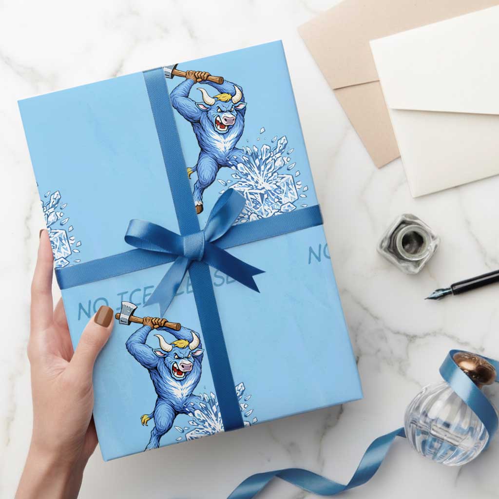 No Ice Please Wrapping Paper Roll Funny Babe The Blue Ox Minnesota Folklore