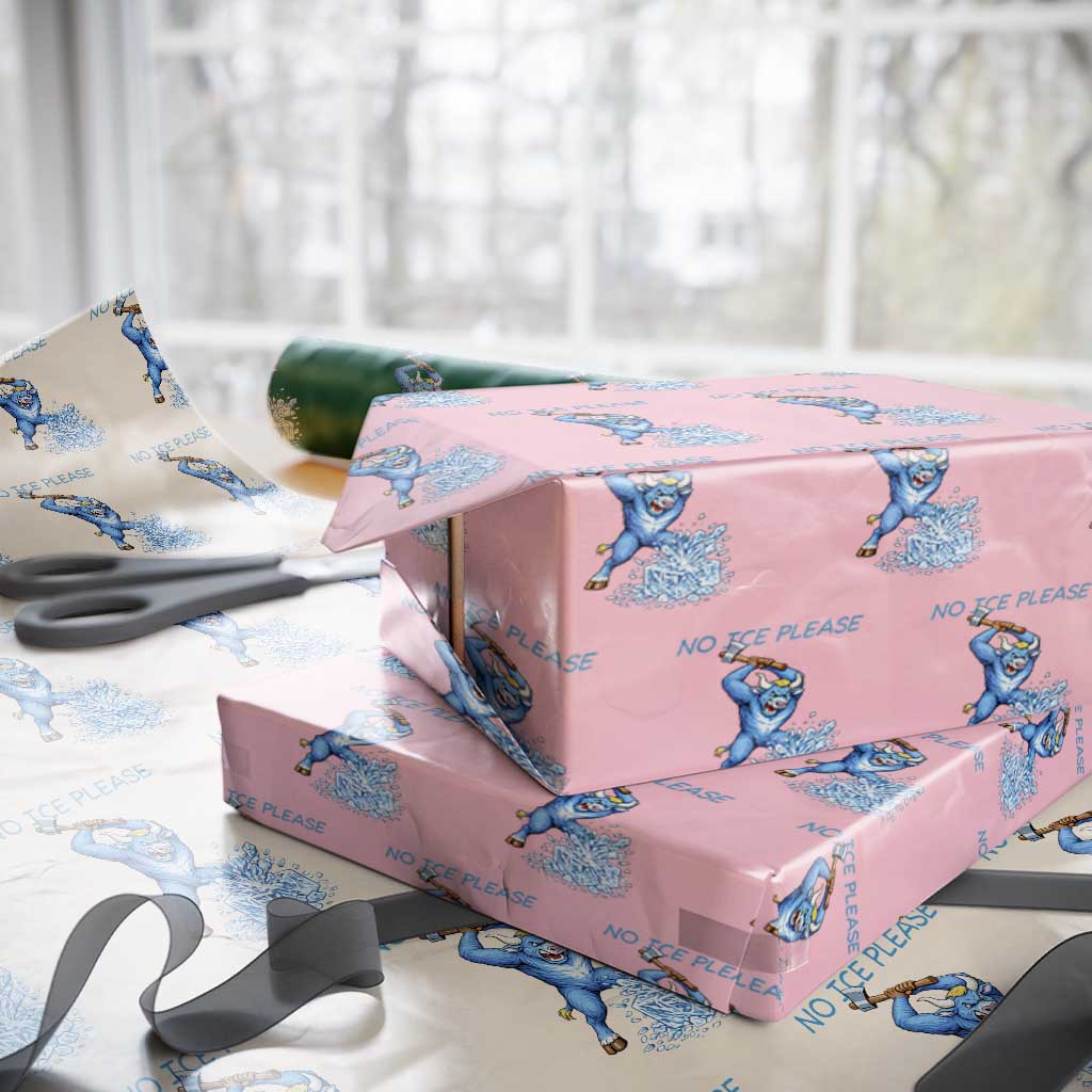 No Ice Please Wrapping Paper Roll Funny Babe The Blue Ox Minnesota Folklore