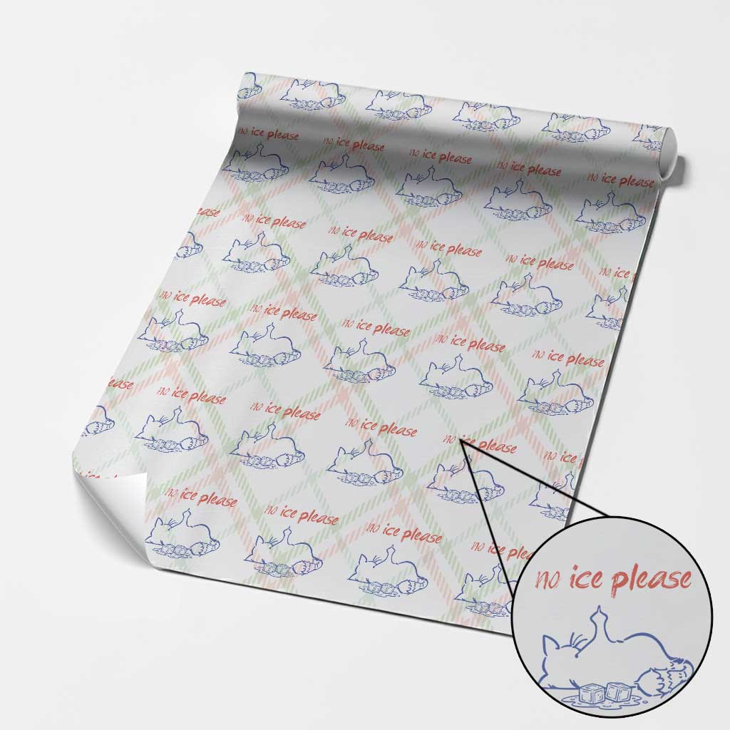 No Ice Please Wrapping Paper Roll Funny Cat Anti ICE Deportation Human Rights