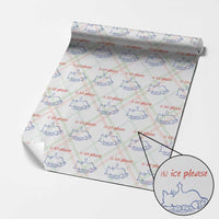No Ice Please Wrapping Paper Roll Funny Cat Anti ICE Deportation Human Rights