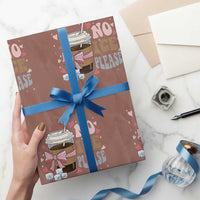 No Ice Please Wrapping Paper Roll Funny Coffee Lover Anti Ice Satire