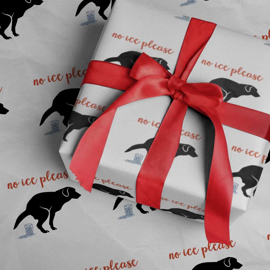 No Ice Please Wrapping Paper Roll Funny Dog Anti ICE Meme