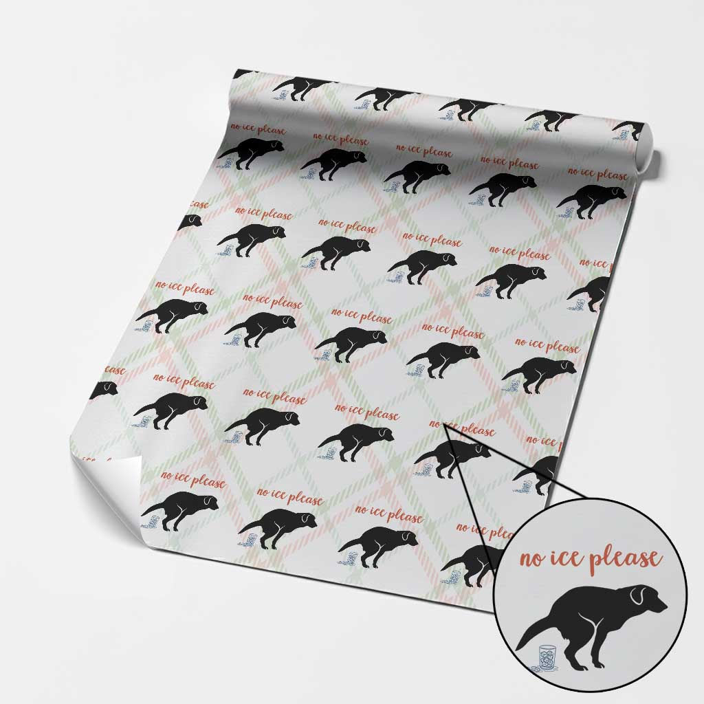 No Ice Please Wrapping Paper Roll Funny Dog Anti ICE Meme