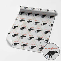 No Ice Please Wrapping Paper Roll Funny Dog Anti ICE Meme