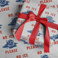 No Ice Please Wrapping Paper Roll Funny Ice Cube Anti ICE Deportation Human Rights