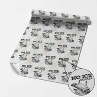 No Ice Please Wrapping Paper Roll Funny Raccoon Anti ICE Deportation Human Rights