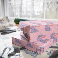 No Ice Please Wrapping Paper Roll Funny Statue of Liberty Anti ICE Deportation Human Rights