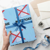 No Ice Please Wrapping Paper Roll Subtle Anti ICE Deportation Human Rights