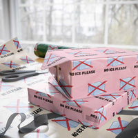 No Ice Please Wrapping Paper Roll Subtle Anti ICE Deportation Human Rights