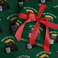 No ICE Protest Wrapping Paper Roll Is He Dead Yet Black Cat Meme