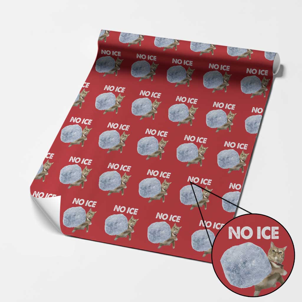 No Ice Wrapping Paper Roll Funny Cat Meme Subtle FDT Political Satire