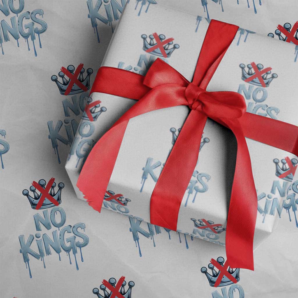 No Kings Abolish ICE Wrapping Paper Roll Anti Authoritarian Protest