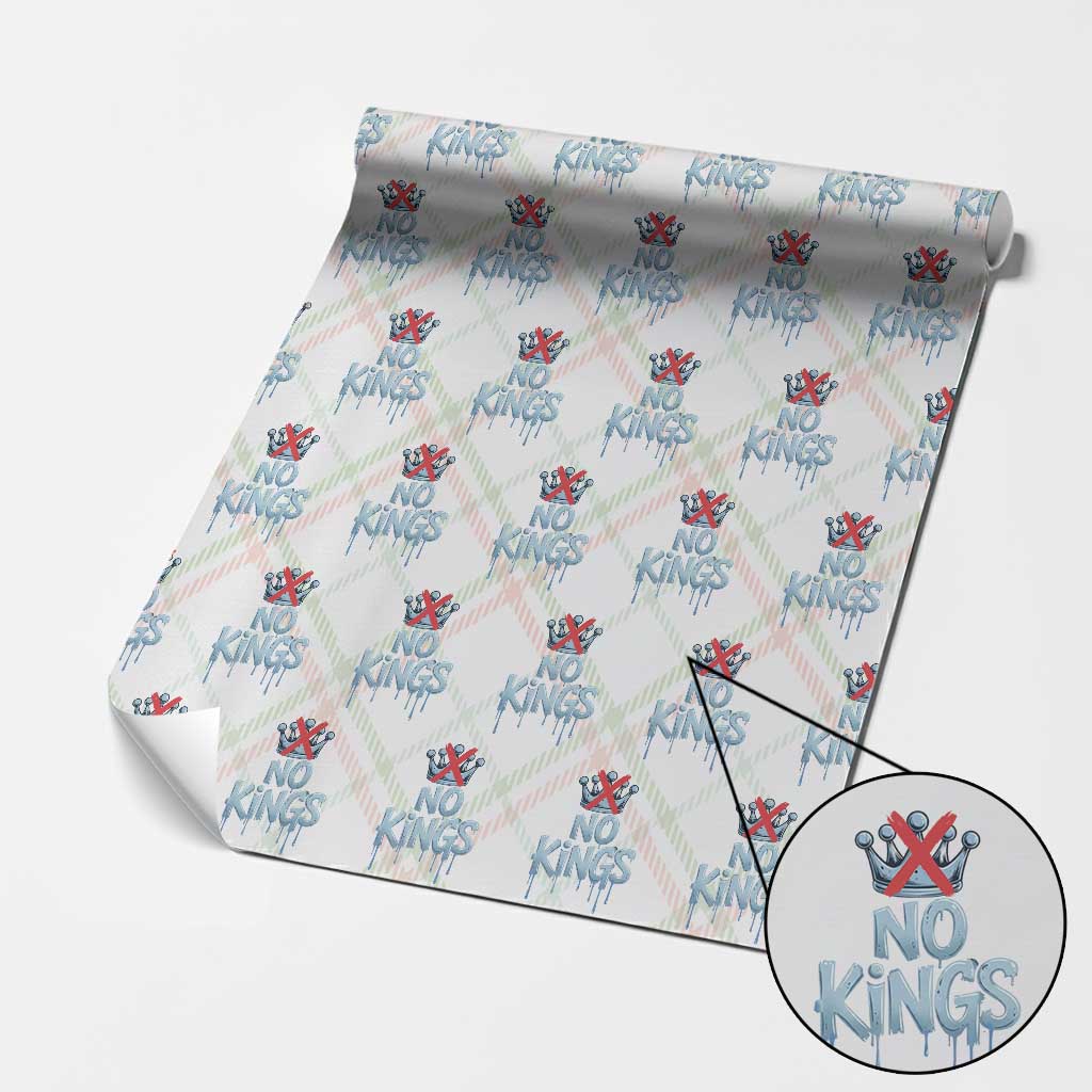 No Kings Abolish ICE Wrapping Paper Roll Anti Authoritarian Protest