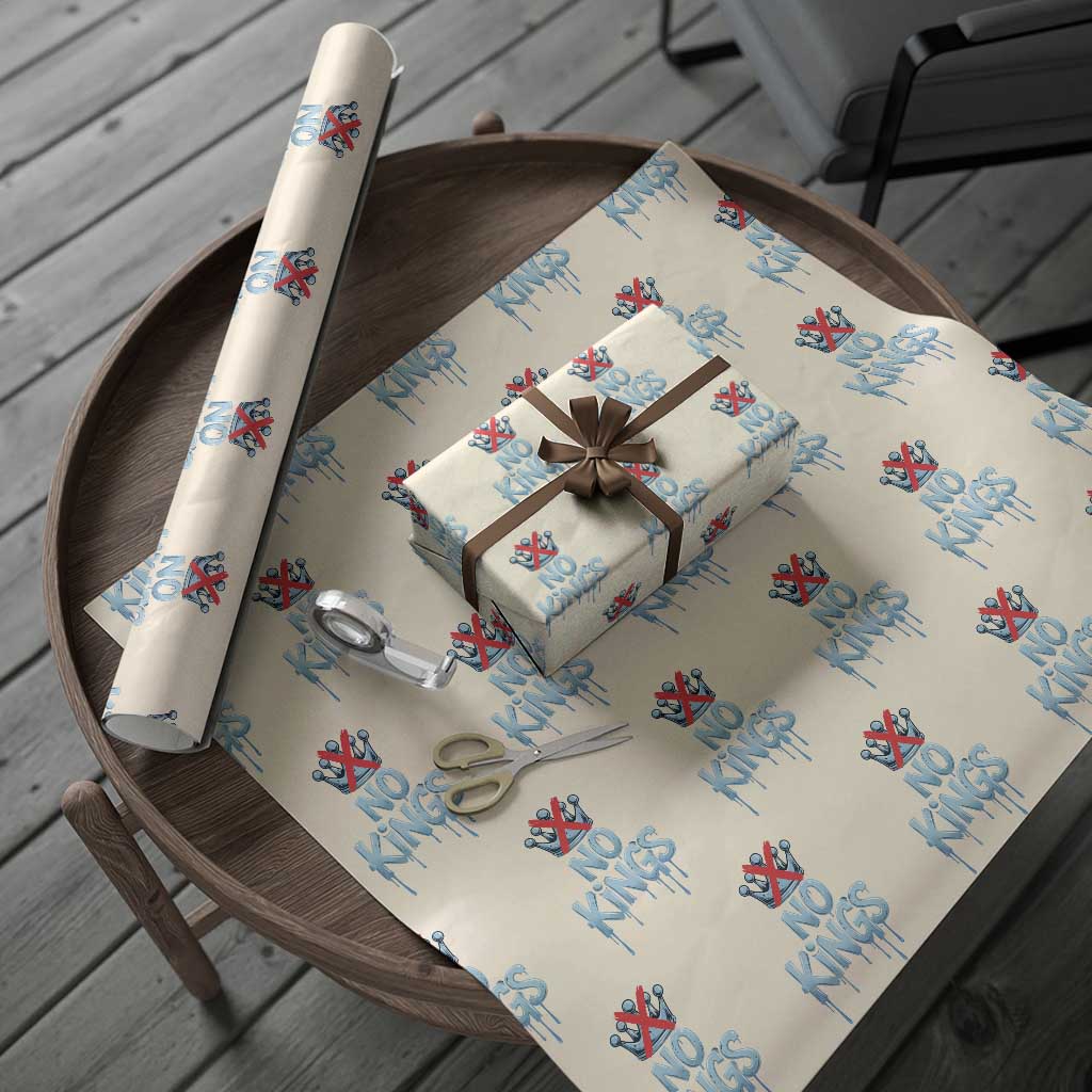 No Kings Abolish ICE Wrapping Paper Roll Anti Authoritarian Protest