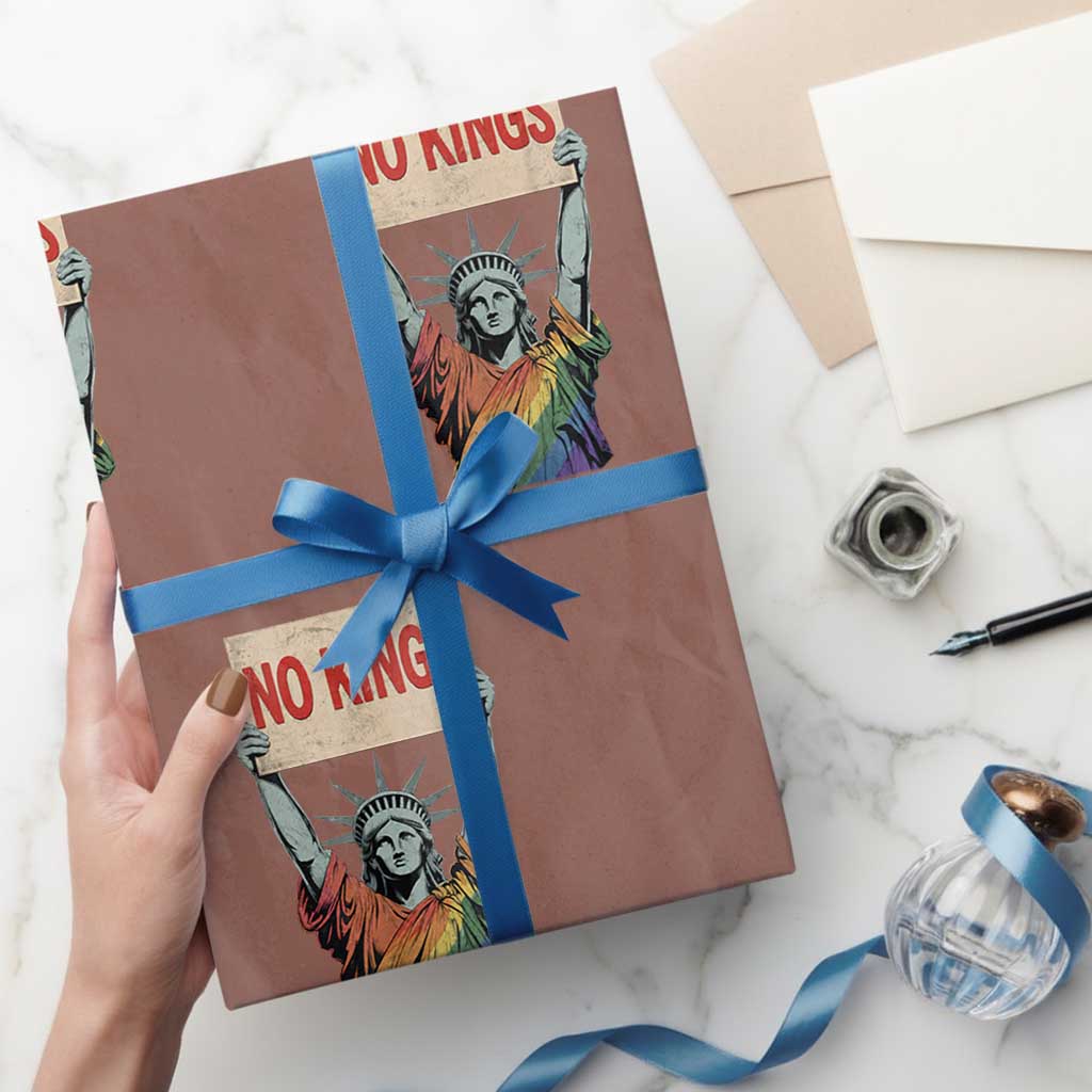 No Kings But Yas Queens Wrapping Paper Roll Statue Of Liberty LGBTQ Pride Ally Pride