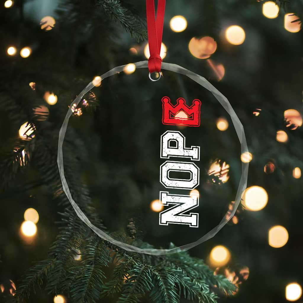 No Kings Crystal Glass Ornament In America Protest - Wonder Print Shop