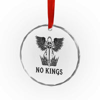 No Kings Crystal Glass Ornament St Michael Archangel Victory Over Tyranny