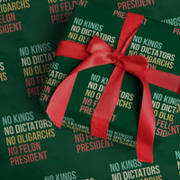 No Kings Wrapping Paper Roll Retro Resistance