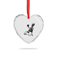 No Kings Heart Crystal Glass Ornament America Protest Chess Rejecting Kings - Wonder Print Shop