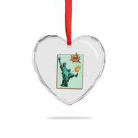 No Kings Heart Crystal Glass Ornament Statue of Liberty Political Protest - Wonder Print Shop