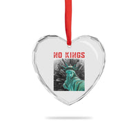 No Kings Heart Crystal Glass Ornament Statue of Liberty Selfie Freedom - Wonder Print Shop