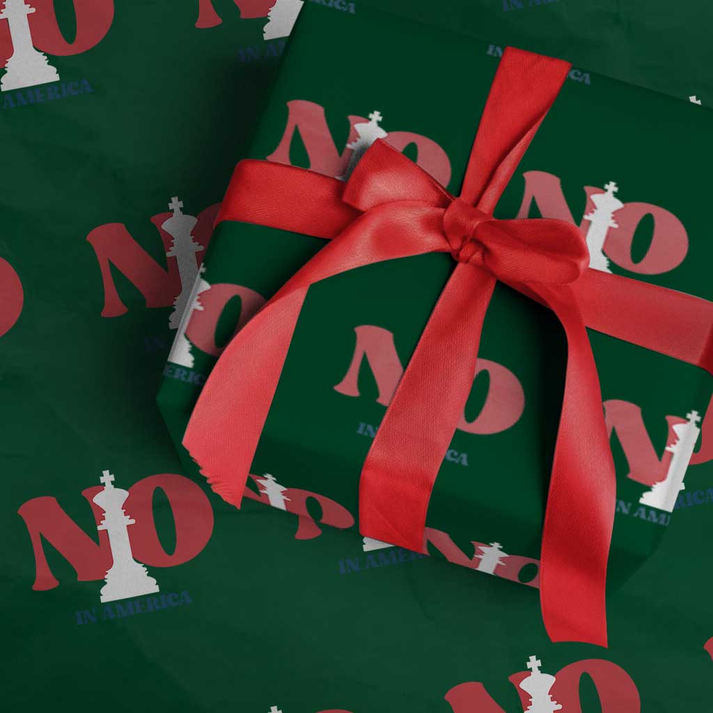 No Kings In America Chess Wrapping Paper Roll White King - Wonder Print Shop