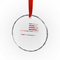 No Kings in America Crystal Glass Ornament 86 47 US Flag Impeach 47 - Wonder Print Shop