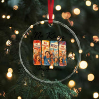 No Kings In America Crystal Glass Ornament American Anti Authoritarian Protest