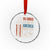 No Kings in America Crystal Glass Ornament Since 1776 Social Justice American Flag - Wonder Print Shop