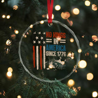 No Kings in America Crystal Glass Ornament Since 1776 Social Justice American Flag TS10