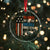 No Kings in America Crystal Glass Ornament Since 1776 Social Justice American Flag - Wonder Print Shop