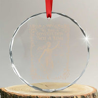 No Kings in America Crystal Glass Ornament We Have A Constitution Not A King Resist - Wonder Print Shop