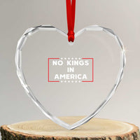 No Kings In America Heart Crystal Glass Ornament Stars Stripes - Wonder Print Shop