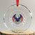 No Kings in America Patriotic Eagle Crystal Glass Ornament Since 1776 4th of July USA Independence Day - Wonder Print Shop